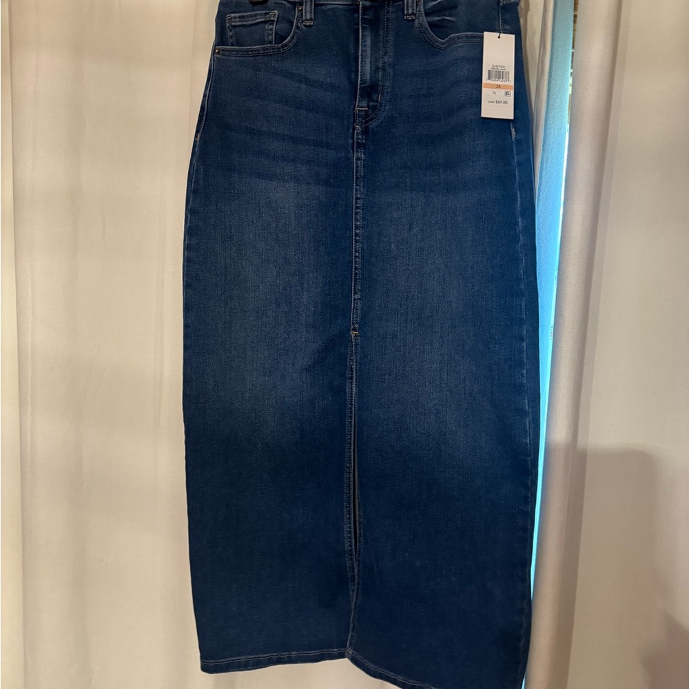 NWT - Maxi Jean Skirt / Long DKNY Denim Pencil Skirt/ Maxi Skirt - Picture 2 of 12